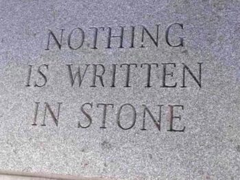 set in stone